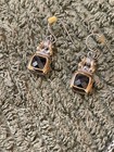 John Medeiros Necklace Bracelet and Earring Set Black Stone Gold Silver Tones — photo 5