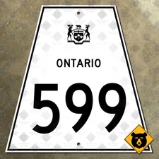 Ontario Secondary Highway 599 route marker road sign Ignace Pickle Lake 600x600