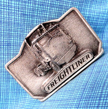 Freightliner Cabover Truck Promo Belt Buckle Trucker Vintage 1978 Tonkin .TAZ594