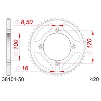 Zahnrad Afam Stahl P420 - Z50 (DIS.38101) Betamotor 50 RR Enduro 12/17