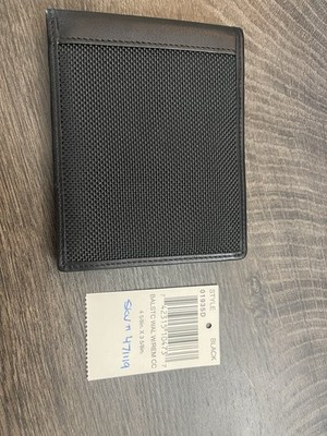 Tumi Ballistic And Leather Wallet With Removable Credit Card Case