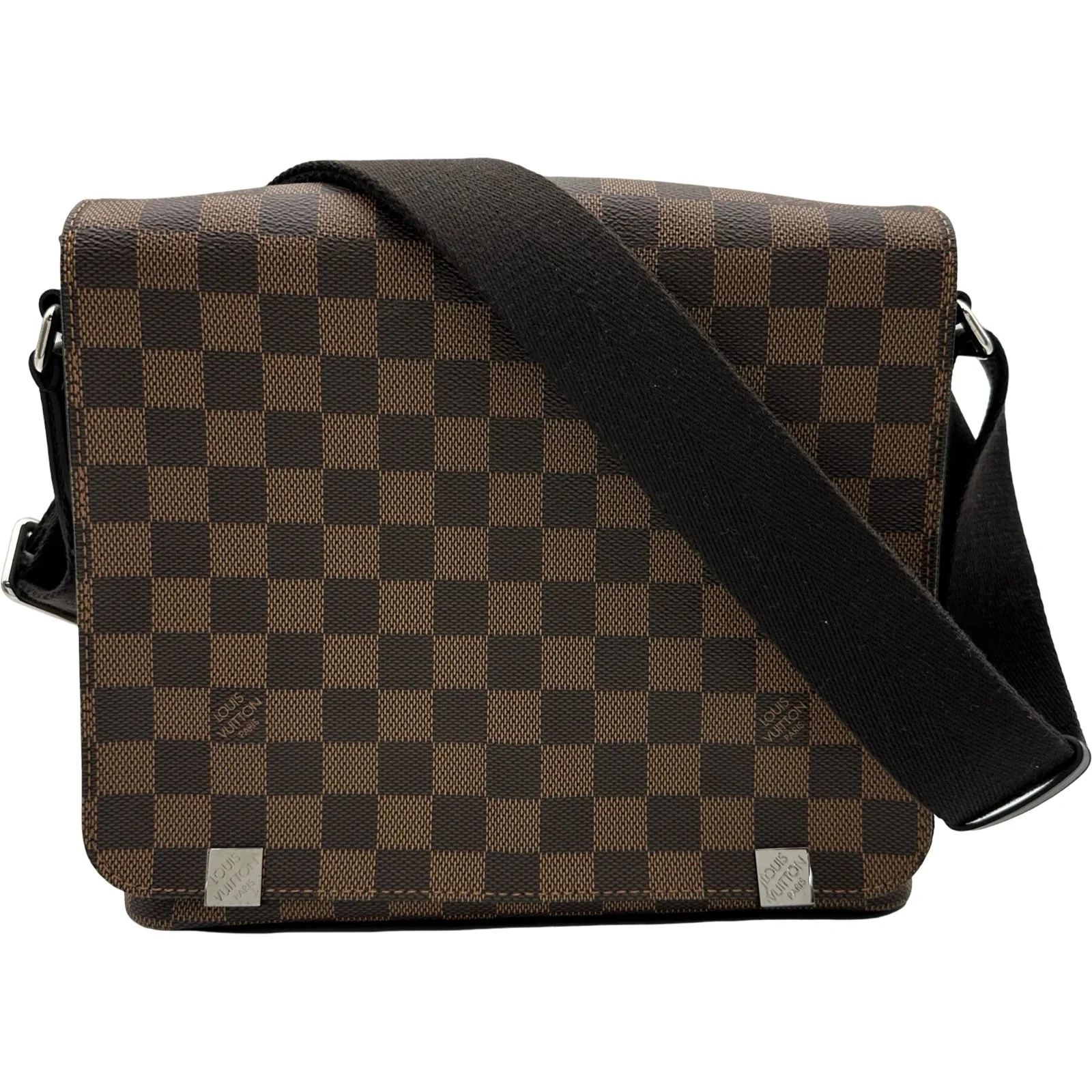 Vuitton — LOUIS VUITTON District PM Brown Damier Shoulder Bag N41031 #OKB3102