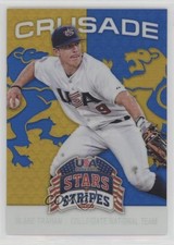 2015 Panini Stars and Stripes Crusade Blue Blake Trahan #14 y8p