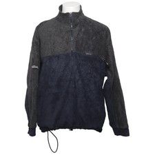 Reebok, Fleecepullover, Größe: L, Blau/Grau, Polyester, Fleece, Herren #xzl