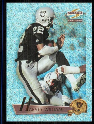 1995 Score Summit Ground Zero Harvey Williams Oakland Raiders #118