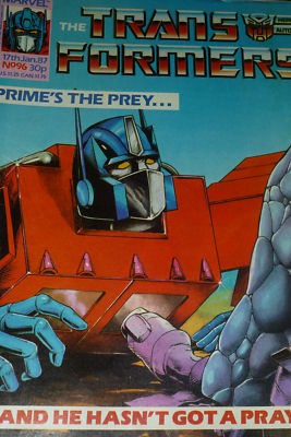 The TRANSFORMERS Comic - No 96 - Date 17/01/1987 - Marvel Comic