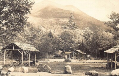 Katahdin Me Bach Camp Gründe Baxter Staat Park Echt Foto Postkarte