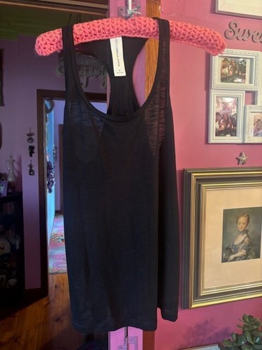 Fabulous Lorna Jane Stretch Black Activewear Gym Tank Singlet Small Size NWOT