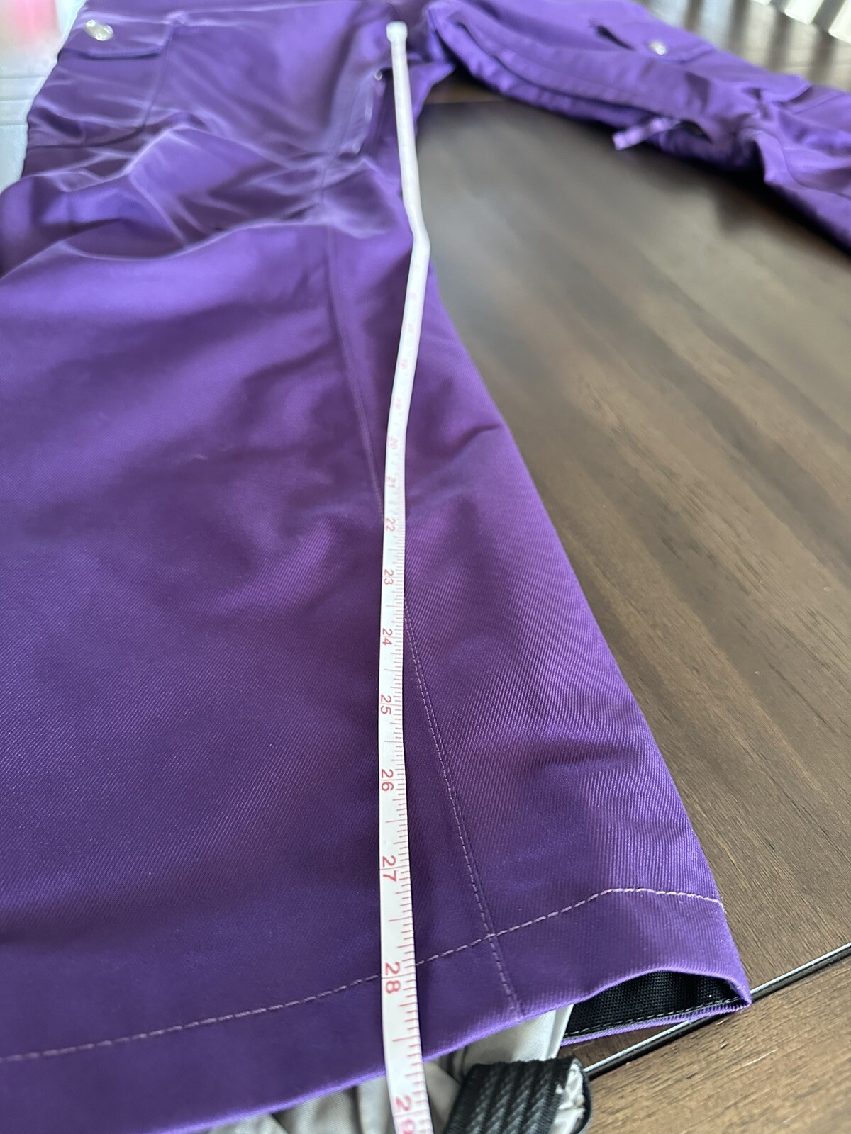 Burton Dryride Snowboard Ski Pants Purple Cargo Pocket Outdoors Womens Small