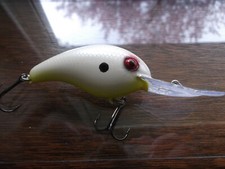 Custom Painted Strike King 5XD 5 XD 15+ Footer Bone Chartreuse Rattle