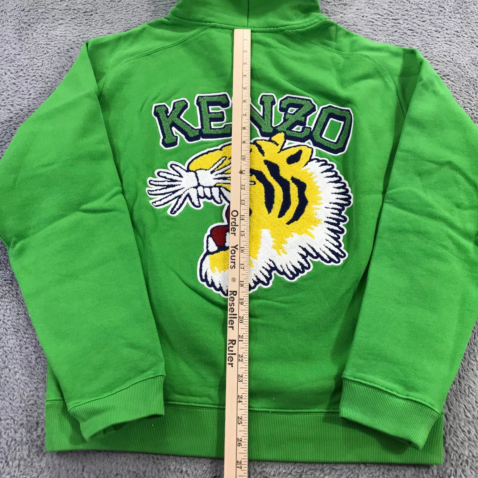 KENZO maglione uomo medio ricamato Tiger University 1970 felpa con cappuccio A3