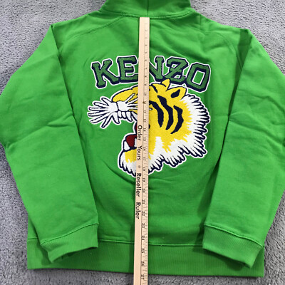 KENZO Sweater Mens Medium Embroidered Tiger University 1970 Hoodie