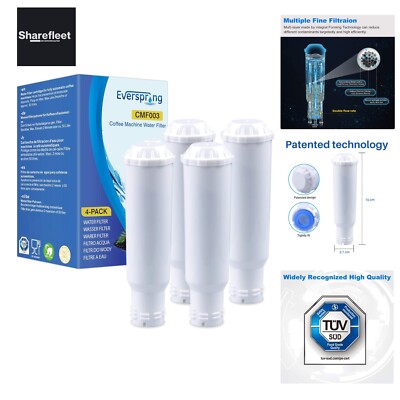 EVERSPRING Wasserfilter Kaffeevollautomat Kompatibel mit Krups F088 Pro Aqua,...