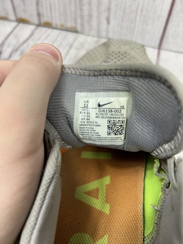 Nike Mens React Pegasus Trail 4 DJ6158-002 Gray Running Shoes Sneakers - Size 12 - Picture 8 of 8