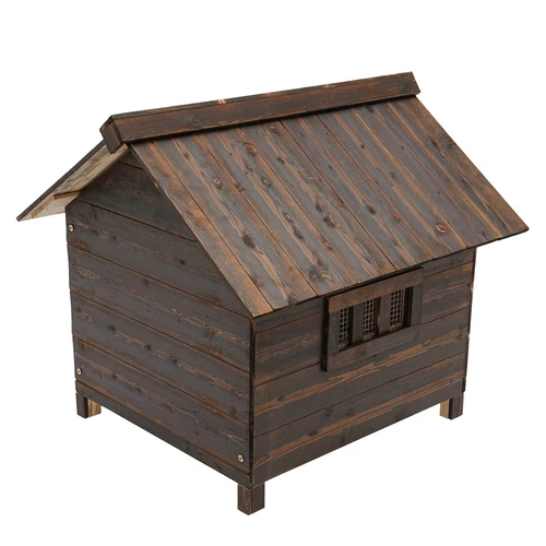 Pet House&Dog House with Window and Door for Dog within 10kg/22.05 lbs Brown New - Picture 12 of 18