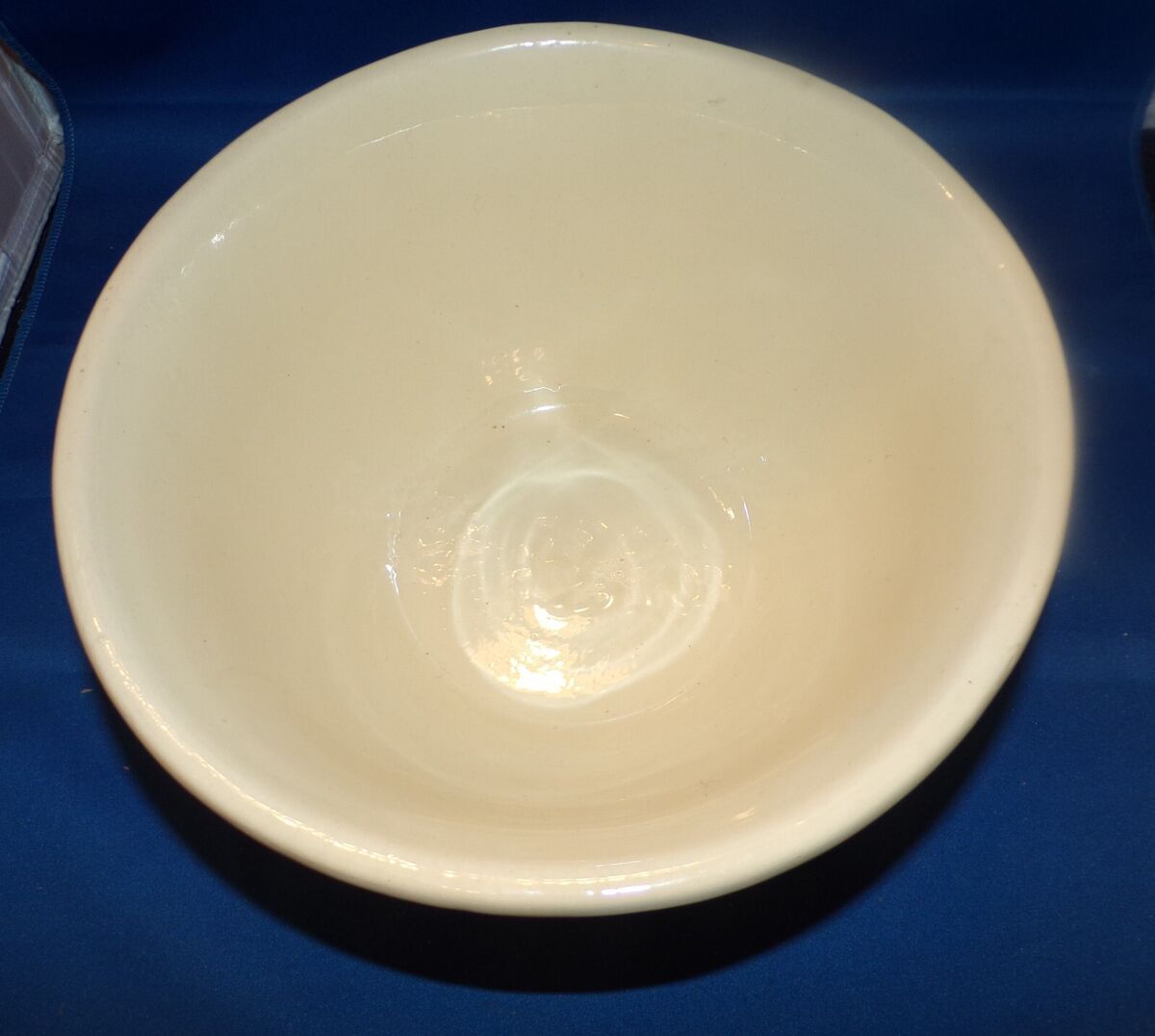 Vintage McCoy Pink and Blue Stripe Mixing Bowl #10 Yellow Vintage McCoy Pink and Blue Stripe Mixing Bowl #10 Yellow