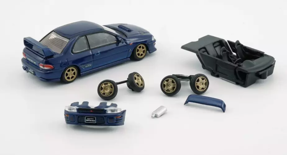 BM Creations Subaru Impreza WRX Type-R 3-6 Gen - Blue - LHD 1:64 Diecast Car