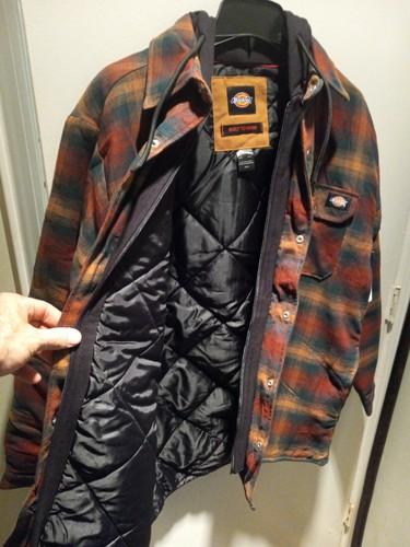 Dickies Fleece Hooded Flannel Shirt 