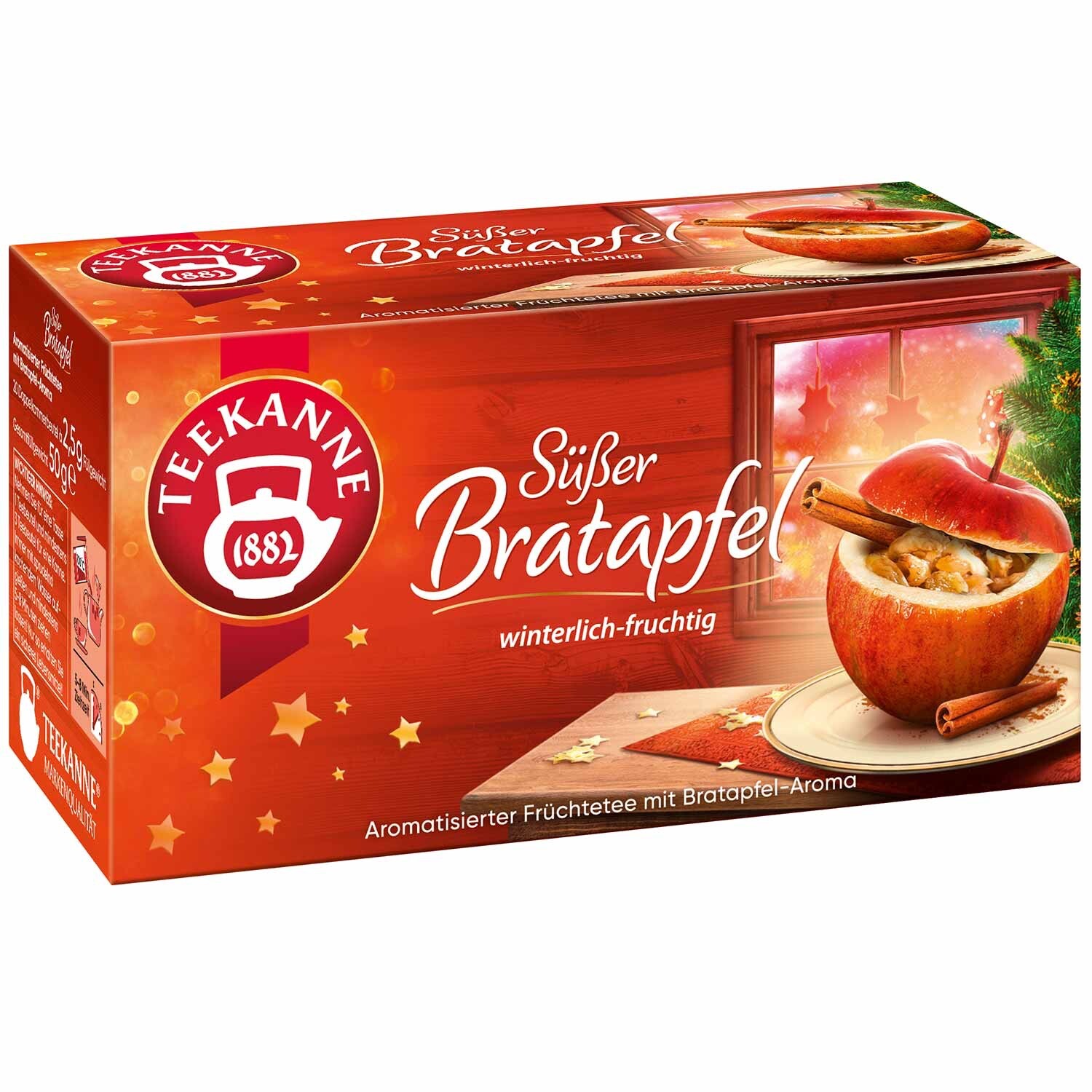 Teekanne tea СЛАДКИЙ зимний чай С ПЕЧЕНЫМ ЯБЛОКОМ, 1 коробка/20 чайных пакетиков-