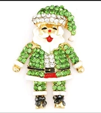 Christmas Pin Santa Pendant Loop fashion jewelry NEw Free Shipping 2.4 Inch