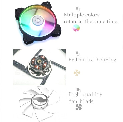 Bykski PC Case 120mm Fan ARGB Silent Large Air Volume Water Cooling B-RBW-FN-V2 - Afbeelding 11 van 15