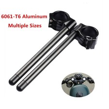 45MM CNC Handlebars Handle Bar Clip On Ons Suzuki GSXR 600 97-03 99 01 K1 Black