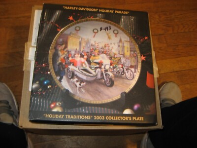 Harley Davidson Christmas 2003 HOLIDAY TRADITION COLLECTORS PLATE Holiday Parade