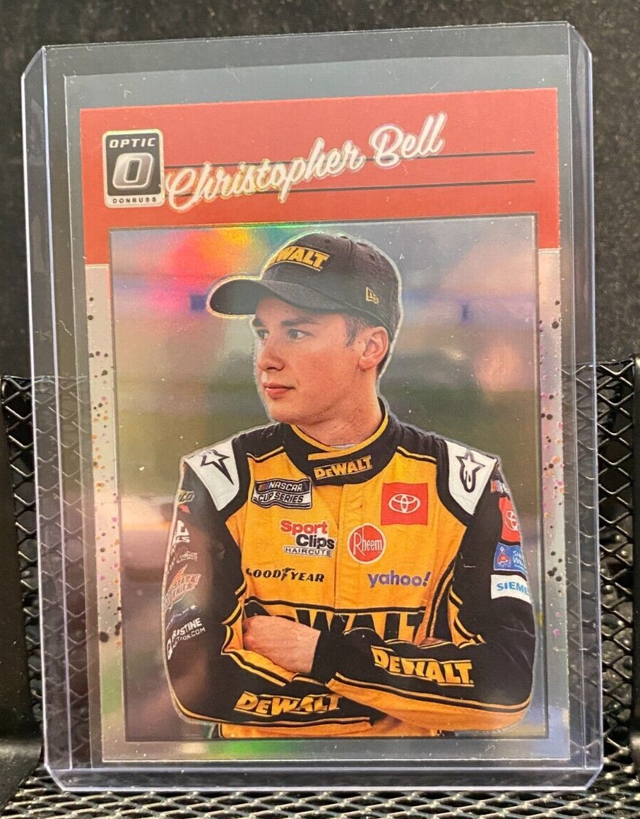 Christopher Bell 2023  Donruss Optic Retro Silver Holo  - Card # 80     