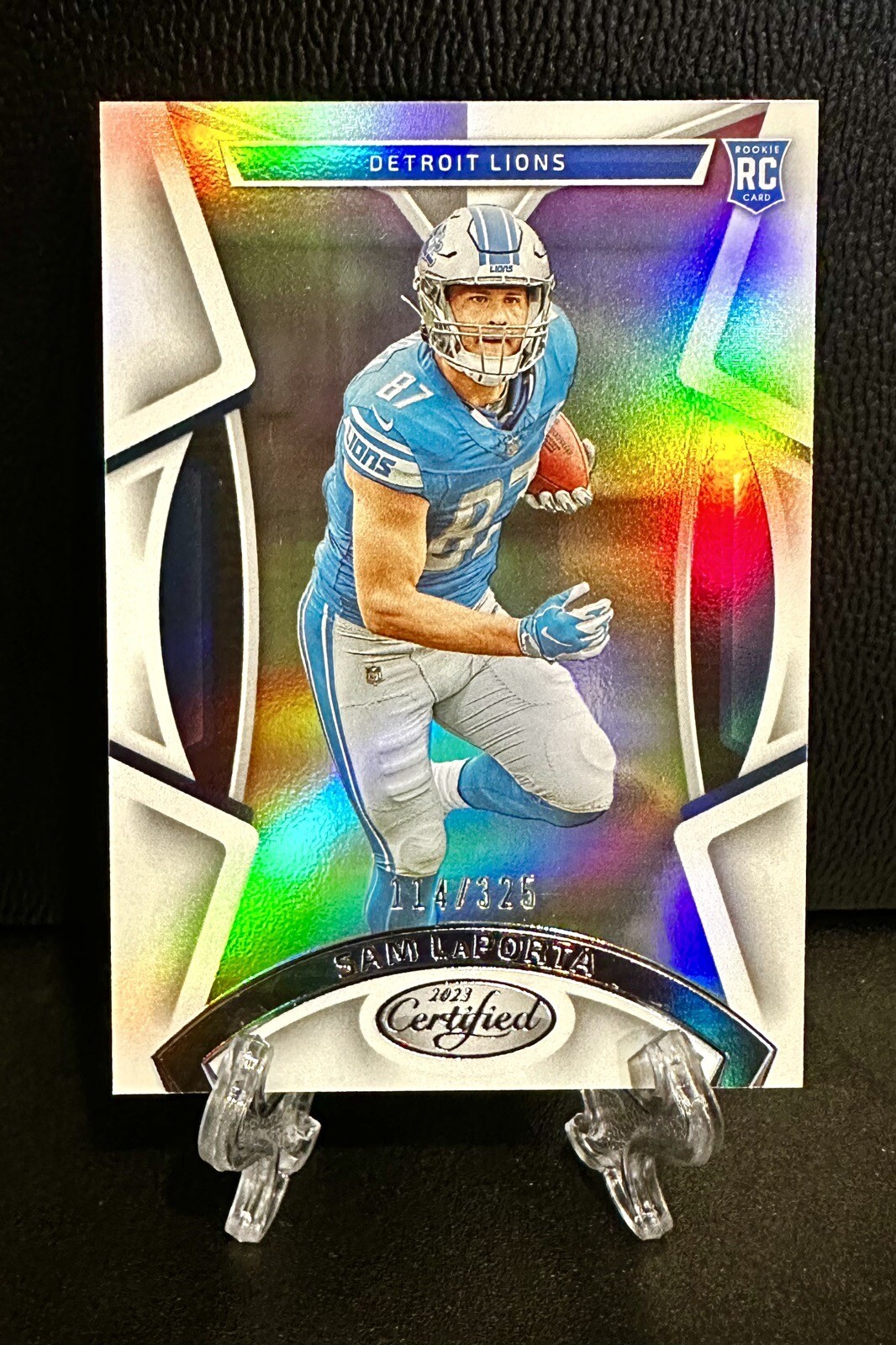 2023 Certified SAM LAPORTA Rookie #/325 Mirror Prizm Silver RC🔥Iowa Lions