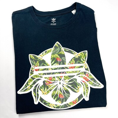 Adidas Trefoil Skunk Leaf T-Shirt Size Medium Men *Rare* Graphic