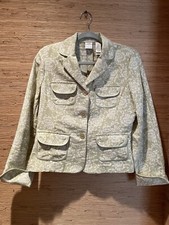 Blazer Jacket Size 8 E. James Liz Claiborne Career Work Party Cotton/Poly