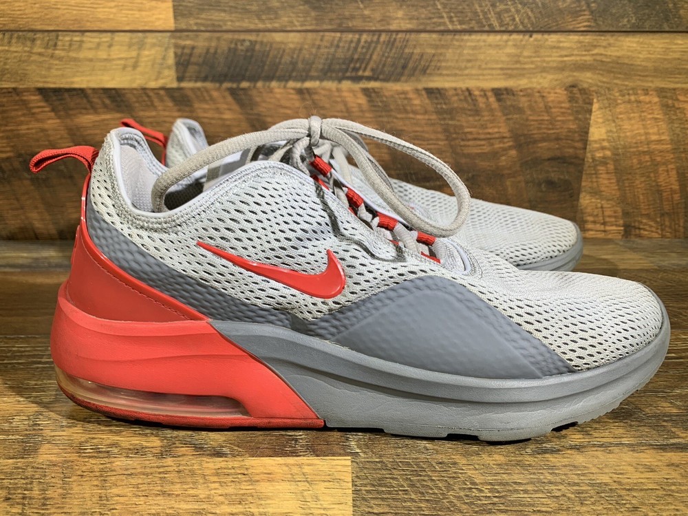 Men’s Nike Air Max Motion 2 Wolf Gray & Red Size 11