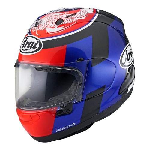 Arai RX-7V Pedrosa Spirit Oro/Blu Premium Moto Casco Max Vision Pinlock |  eBay