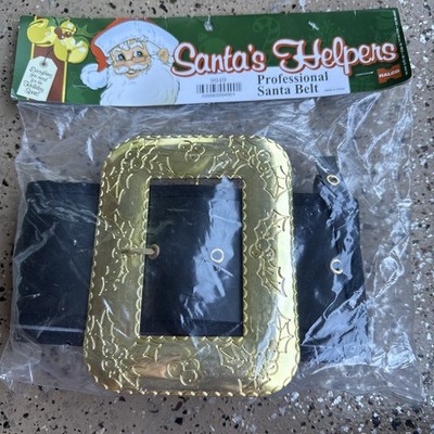 HALCO Professional Santa Claus 4 In. Belt W/Engraved Casted 6 In. Buckle SZ. XL