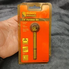 Hickory Woodworking 7/8in Forstner Bit - New Old Stock