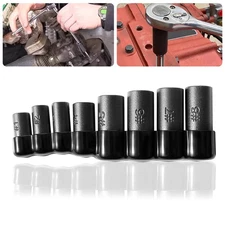 70500 Tap Socket Set 1/4" & 3/8" Drive for 1/2" & 1/8" NPT Taps & Metric Tap 8PC