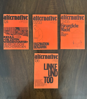 4 x alternative - Zeitschrift für Literatur und Diskussion, 1979 - 1981