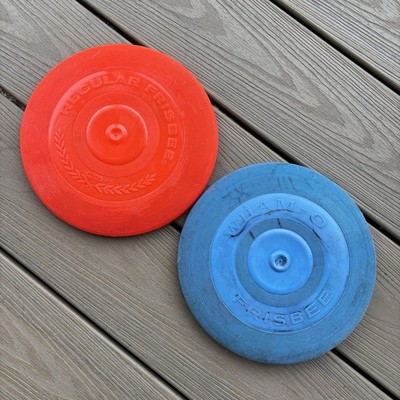 Vintage 1966 Wham-o Frisbee Blue & Red Recreation Outdoor Toy