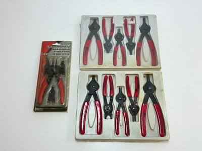 #ad 11pc Snap Ring Retaining Pliers Set Lot w NOS Pittsburgh amp; Project Pro Set s $34.99
