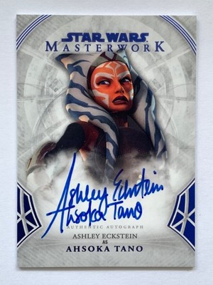 2018 Topps Star Wars Masterwork Ashley Eckstein AHSOKA TANO Auto 63/99