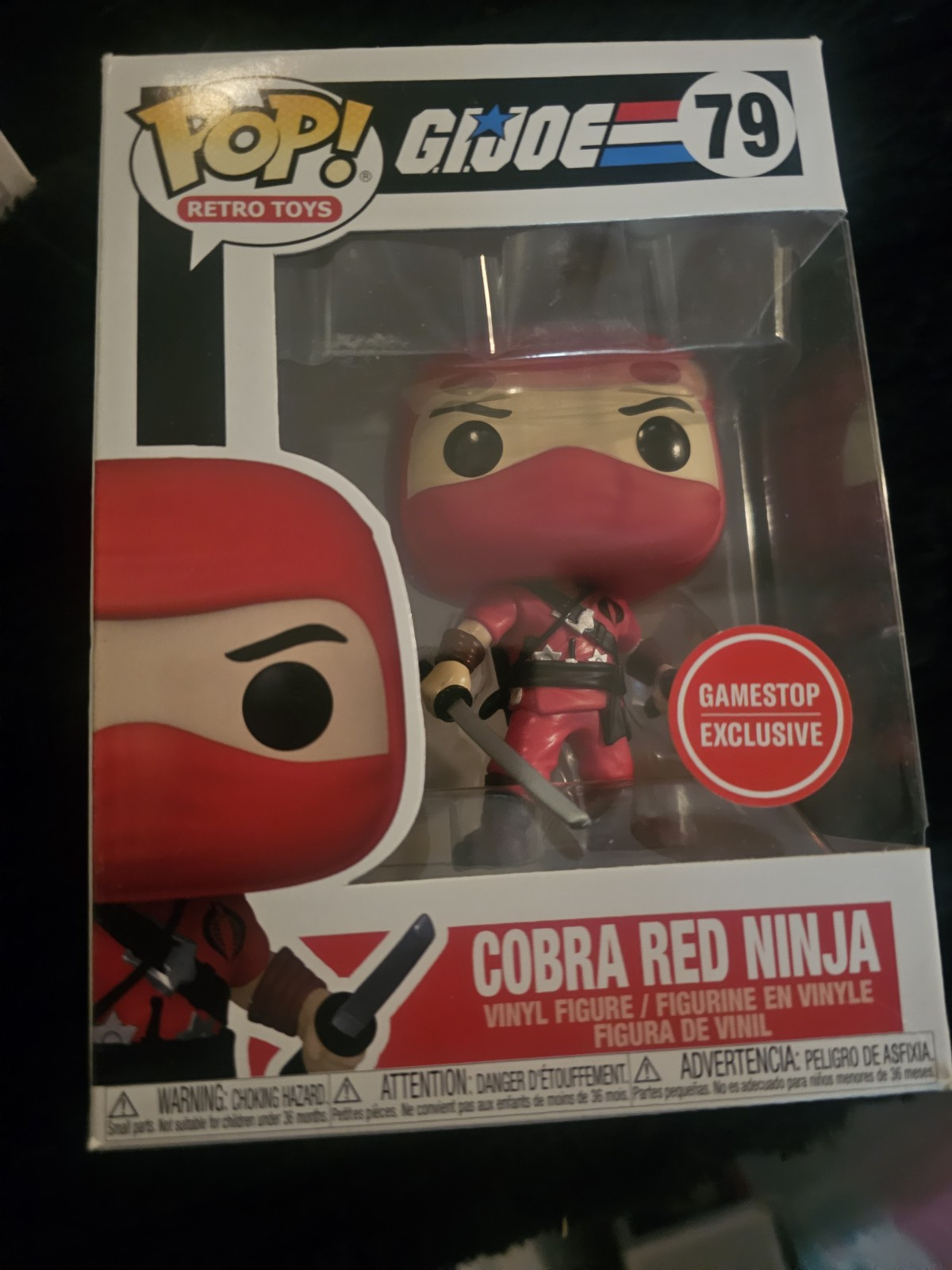 Funko Pop! GI Joe Cobra Red Ninja # 79 GameStop Exclusive NIB