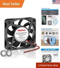 Quiet 60mm 12V Cooling Fan - Flexible Replacement for All Electronics  32 dBA