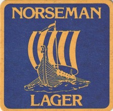 BEER MAT - VAUX BREWERY - NORSEMAN LAGER - (Cat No 143) - (1980)