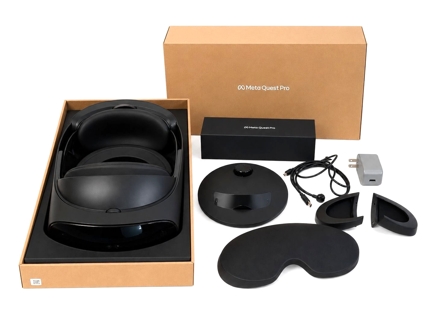 Meta Quest Pro VR Headset 256GB W OEM Box and Accessories Used fully functional