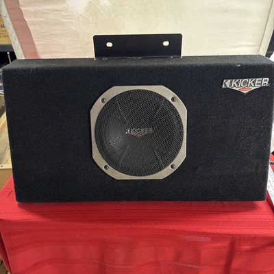 Vintage Kicker Subwoofer Box Black Top Mount 22 3/4  Wide 12  Tall