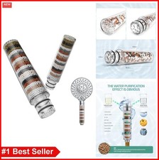 Shower Filter Replacement 2 Pack for Handheld Shower Head Reduces Chlorine