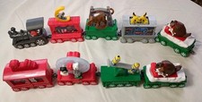 9 pieces 2017 McDonald's Happy Meal Christmas HOLIDAY EXPRESS TRAIN Toy set G4