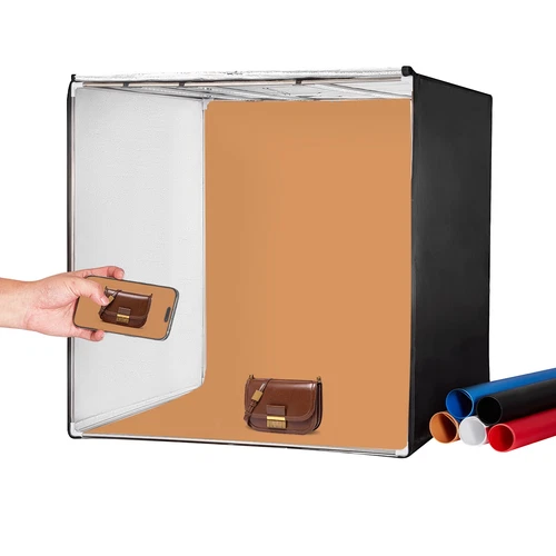 Photo Studio Light Box 39" x 39" 5600K with 210 LED Lights Power Adapter