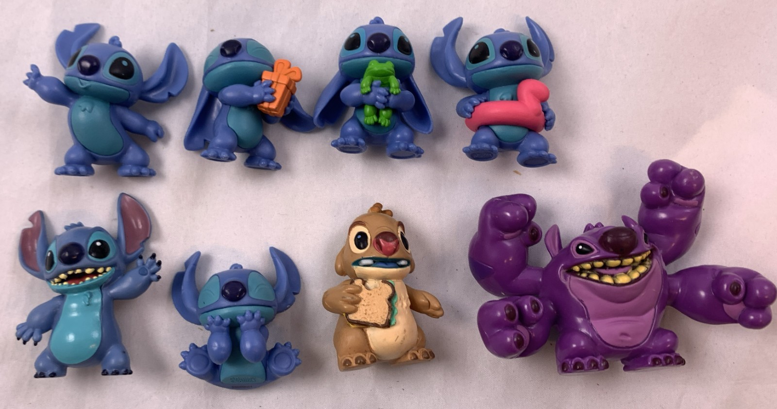 Disney Lilo & Stitch Figuras Set 8 Piezas Lote Experimento 626 Colección Reuben