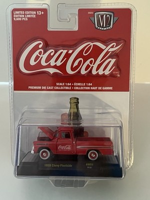 1959 Chevy Fleetside Coca-Cola Red Pickup Sealed Mint Card Limited  1 of 9600 M2